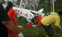 泰国一小型飞机因引擎故障发生坠机事故 2人重伤
