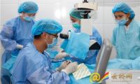 中国医疗队为200名缅甸白内障患者复明
